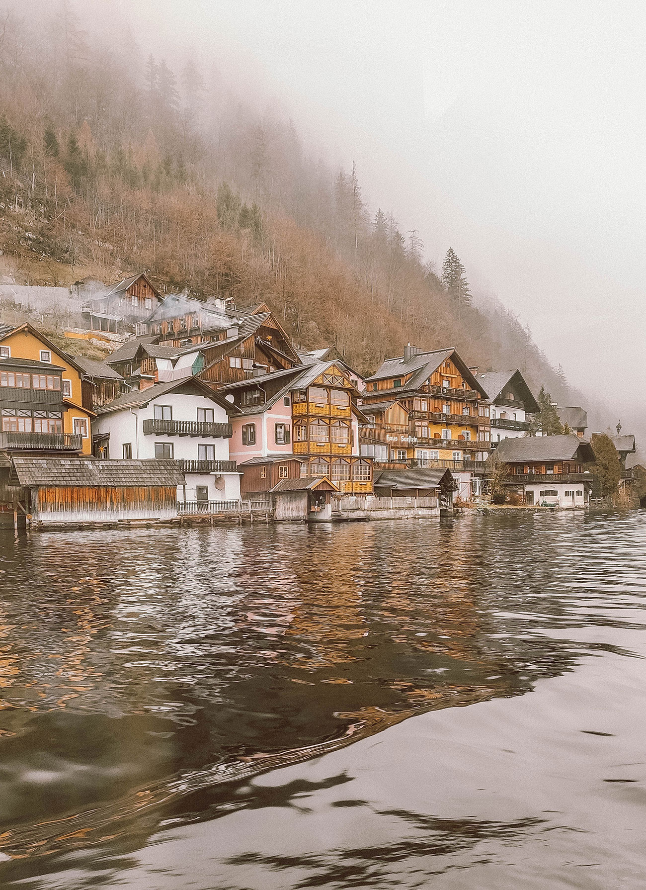 Hallstatt view from the lake