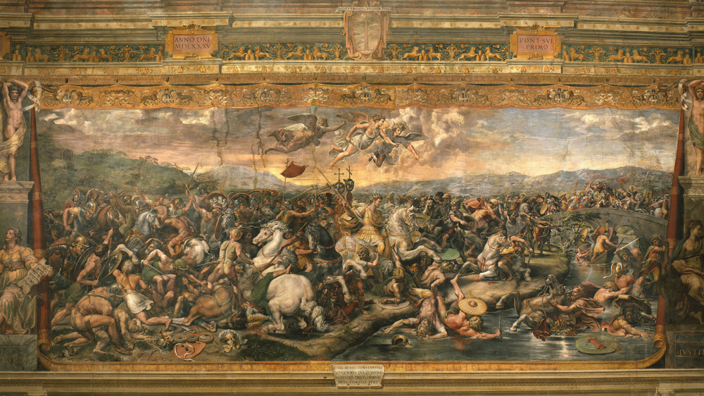 Battle Of The Milvian Bridge - Hall of Constantine - Vatican