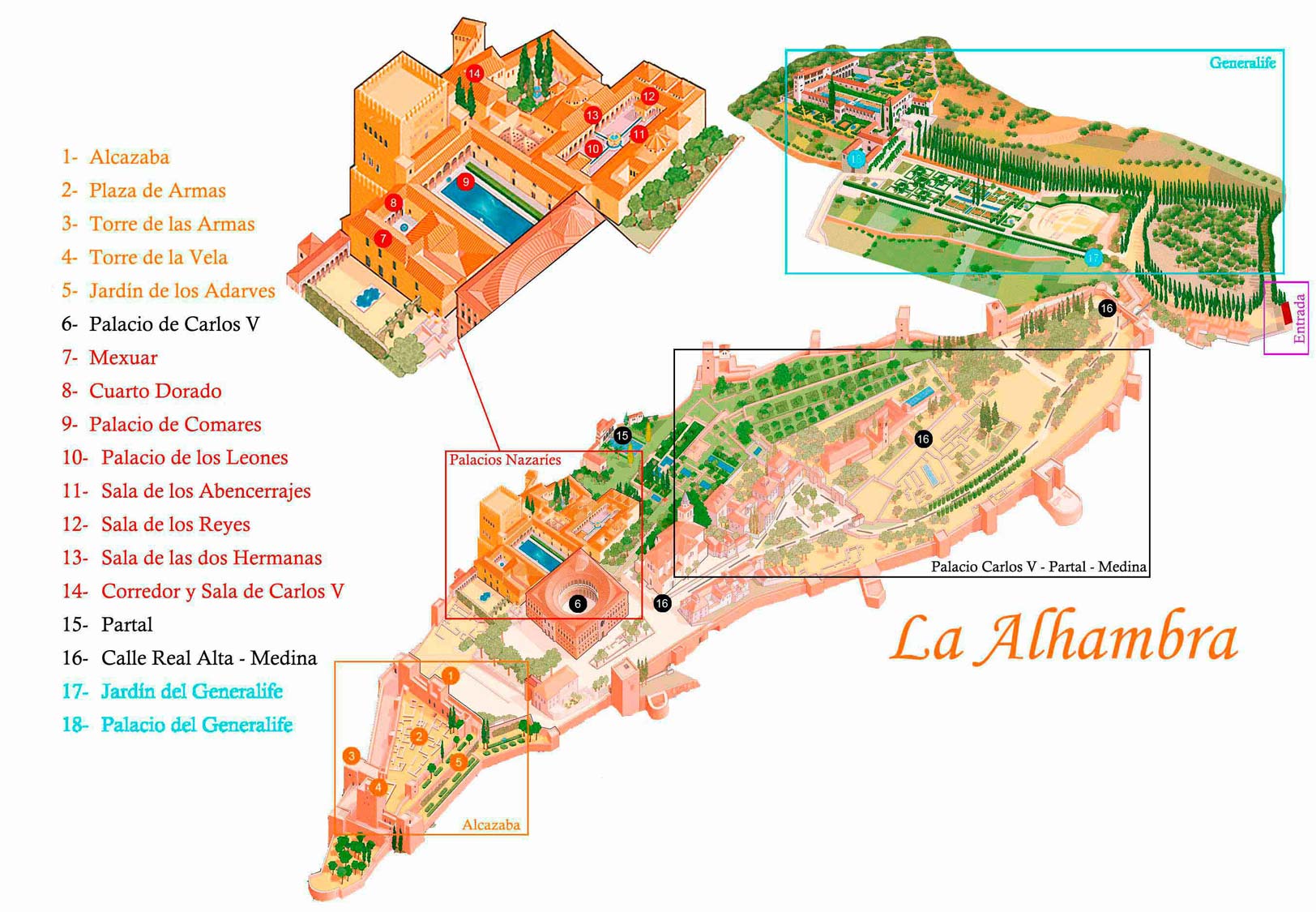 Alhambra Map