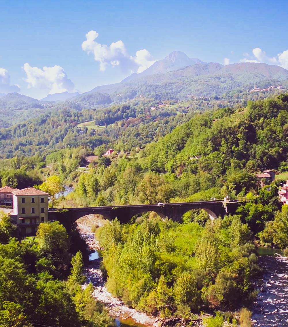 The Serchio Valley and the Devil's Bridge - Barga