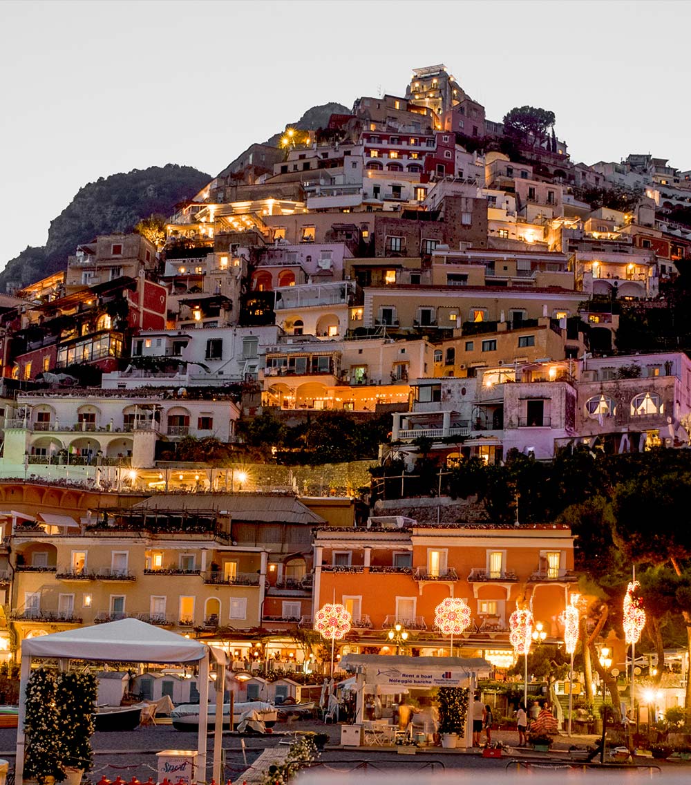 Positano at night